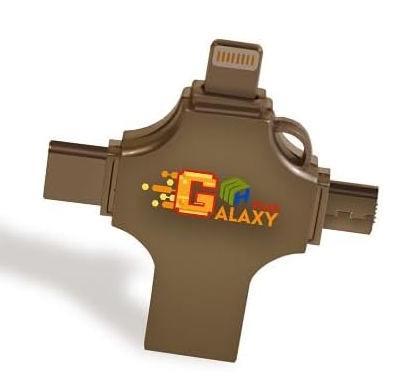 USB 3.0 Photo Stick iPhone, Samsung Phones Flash Drive, 4 in1 Galaxy MH Plus(128, GB)