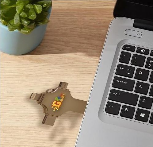 USB 3.0 Photo Stick iPhone, Samsung Phones Flash Drive, 4 in1 Galaxy MH Plus(128, GB)